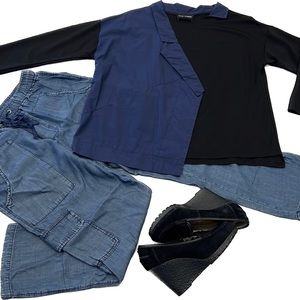 🟢 BUNDLE SALE 2 for $20 - ASYMMETRICAL Shirt - with side pocket